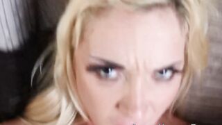 Sucking Off Off and Tugging Huge Boobed Brit Fucks into point of watch
