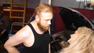 HAUSFRAU FICKEN - Mika Olsson Takes Cock From Car Repairman