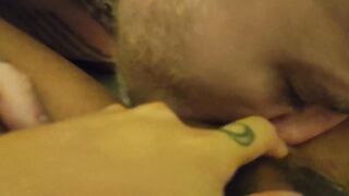 i sat lovely on his penis after he passed oil and lick me up squirt