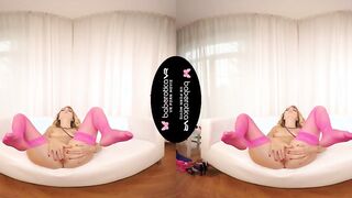 Solo Blonde Plowed! Doll, Victoria Puppy is Moaning, in VR