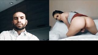 Stepdad makes 18 step daughter masturbate and spank herself