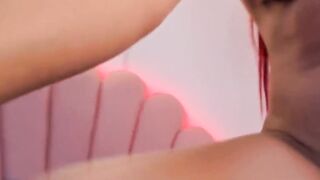 Goddess Red Blowjob Fucks her Sweet Twat
