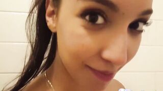 Goddess stepsister teases while taking a goddess shower