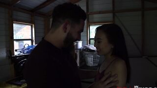 Kimmy Kim Getting Boned on the shed
