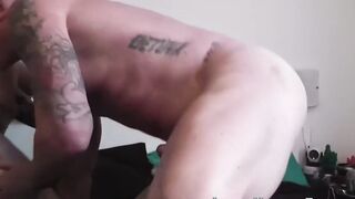 Inked Brit Sucks Shlong and Getting Banged