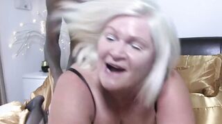 Granny Gags on Black Penis and Getting Banged