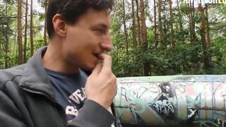DEUTSCHLANDREPORT - GERMAN DARK HAIR LULLU GUN OUTDOOR FUCKING IN THE FOREST - AMATEUREURO