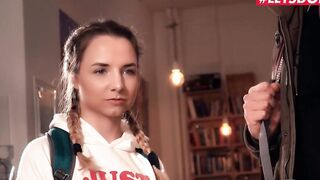 HORNY HOSTEL - Mona Blue Tries Hard Anal On Hostel