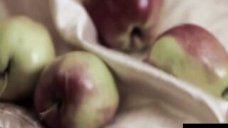 Cute Dark Hair goes Face down Booty up to Masturbate to an Orgasm