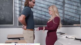 Naughty America - Huge Tit professor fucks her college girl!