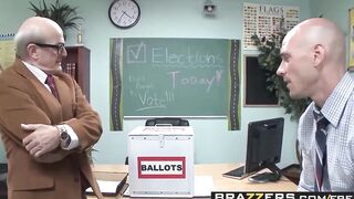 Huge Titted at School - (Jessie Rogers, Johnny Sins) - Fucking For School President - Brazzers