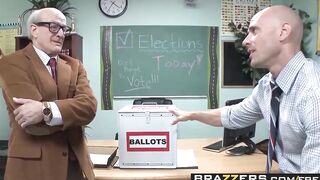 Huge Titted at School - (Jessie Rogers, Johnny Sins) - Fucking For School President - Brazzers