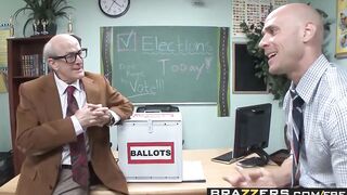 Huge Titted at School - (Jessie Rogers, Johnny Sins) - Fucking For School President - Brazzers