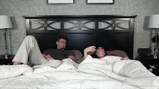 Looks like we have to share a bed step sister should we pounded too?