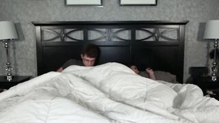 Looks like we have to share a bed step sister should we pounded too?