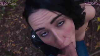 Outdoors Agent Pickup inside Outside Park with Real Sex and Cum into Mouth / Kiss Cat