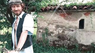 City women pretends to be intrested inside grapes to got plowed by the farmer! He gets freaky and he fucks her throat and twat wildly!