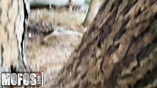 Mofos - Big Boobed Molly Pills Is So Vulgar She Masturbates Inside The Woods & Blows A Stranger's Huge Dick