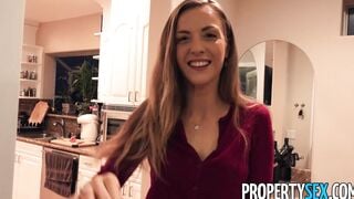 PropertySex Maple syrup farmer fucks Cutie real estate agent into pantyhose