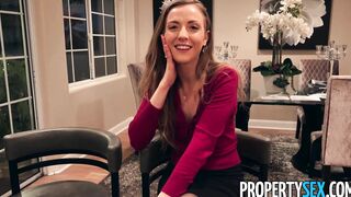 PropertySex Maple syrup farmer fucks Cutie real estate agent into pantyhose