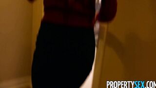 PropertySex Maple syrup farmer fucks Cutie real estate agent into pantyhose