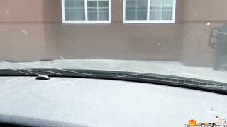Thin Thick Black with Blue Hair gets Load on her Butt