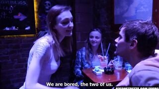 Foursome Nailed inside Czech Streets !!