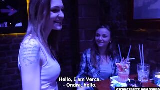 Foursome Nailed inside Czech Streets !!