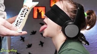 A game of taste. My best friend tricked me when I was guessing the taste of ice cream! xSanyAny
