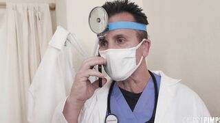 Doctor Gets Caught Finger Fucking His Skinny hot Blonde Patient. Busted! A New Series From Cherrypimps!