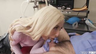 Doctor Gets Caught Finger Fucking His Skinny hot Blonde Patient. Busted! A New Series From Cherrypimps!