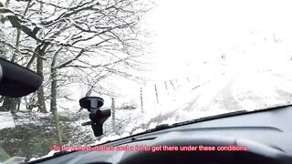 Partying thot picked up by a stranger and let him fucked her into his vehicle on the road without condom.