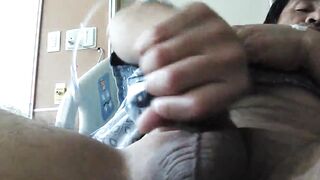 Part #2 Stroking My Penis Inside The Hospital I Hope No 1 Walks Into On Me Jacking Off .mp4