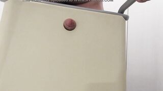 Man fucks a CHAIR and ejaculates all over