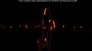 blonde showing vagina into the vehicle into the mall parking lot