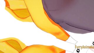 Digimon Anime - Taomon & Grey Fox oral sex hand job boobjob and screwed with multiples creampie 2/2
