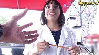 CARNE DEL MERCADO - (Matilde Ramos & Alex Moreno) Babe Butt Hispanic 19 Year Old Tastes A Huge African Penis