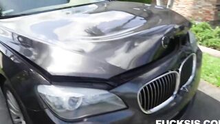 Stubborn Stepsis Alicia Williams Sucks Stepbro For Crushed VEHICLE