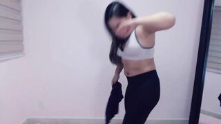 Sneezing inside sportswear | Real sneezes