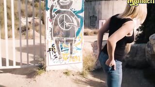 CHICASLOCA - Super Outdoor Fucked for Gigantic Ass Blonde Helena Valentine