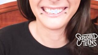 This 19 yo has her breasts and clitoris pierced into this amateur sex tape