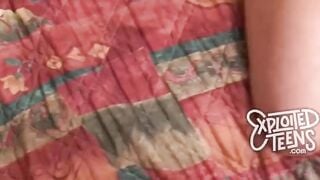 Pierced 18 yo Year Mature sucks and fucks in this point of see sex scene