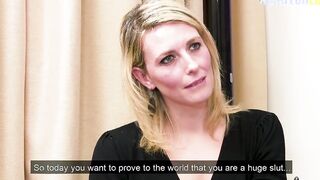 AMATEUREURO - Squirting French Thot Emma Klein Enjoying Rough Double Penetration