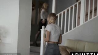 ADULT TIME - Emma Hix Fucks her Stepmom to Satisfy her Crazy Bf's Requests