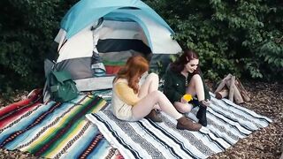 Redhead Hotties Finger and Scissor In The Woods
