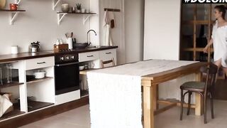 DOEGIRLS - (Mary Rock) - Long Ass 19 Year Older Masturbating In The Kitchen
