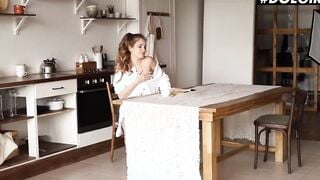 DOEGIRLS - (Mary Rock) - Long Ass 19 Year Older Masturbating In The Kitchen