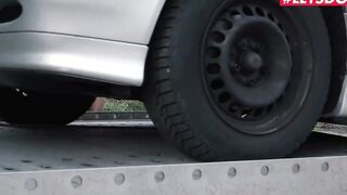 LETSDOEIT - Dirty Bimbo Pays Car Repairs With Her Twat