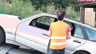 LETSDOEIT - Dirty Bimbo Pays Car Repairs With Her Twat