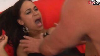 British Black milf with long melons fucked anal inside corsage